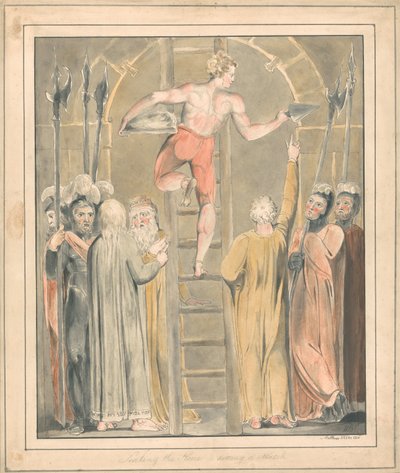 Sellando la piedra y poniendo una guardia de William Blake